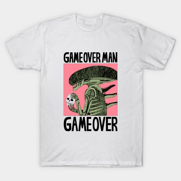 Game Over Man Game Over 86 T-Shirt by Rolfober